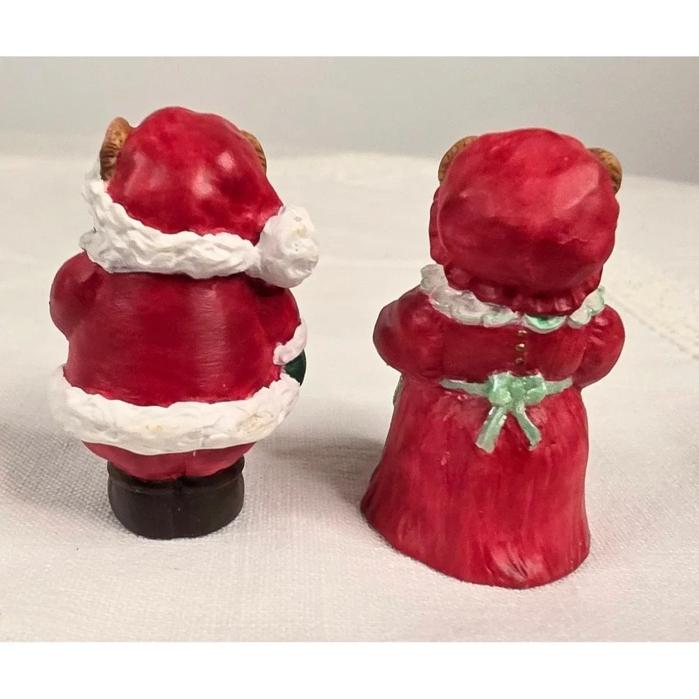 Hallmark Merry Miniatures Mr. and Mrs. Claus Bear Figurine 2-Piece Set Christmas